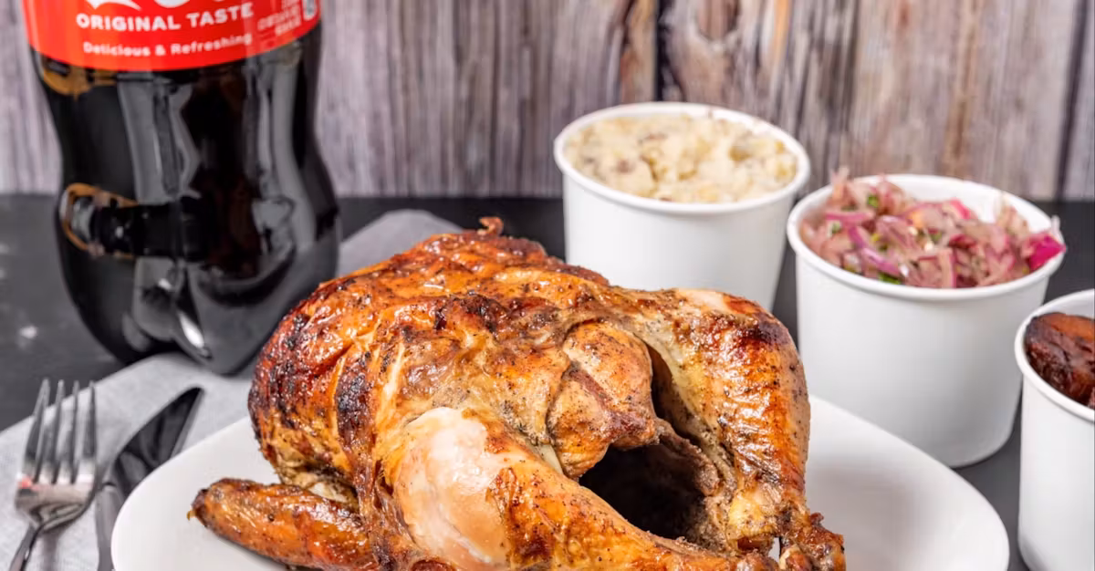 #1: 1 Whole Chicken + 3 Large Sides + Optional 2LT